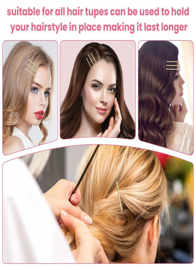 HCYPCV Blonde Bobby Pins, Pain-Free Hair Clips, Best Size 2in for Women and Girls (Golden -01) - Image 5